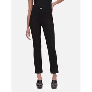 FRAME Le High Straight Jeans Black High Rise Straight Leg Denim Size 23